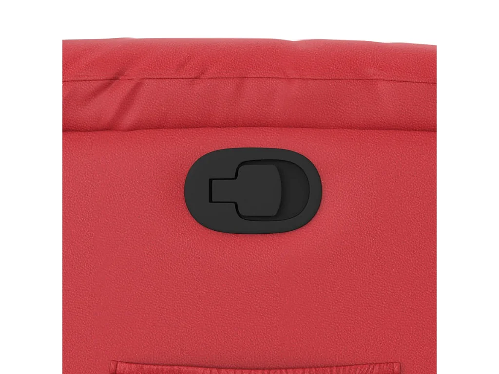 Sillón de relax | Sillón reclinable de cuero sintético rojo SHL4122