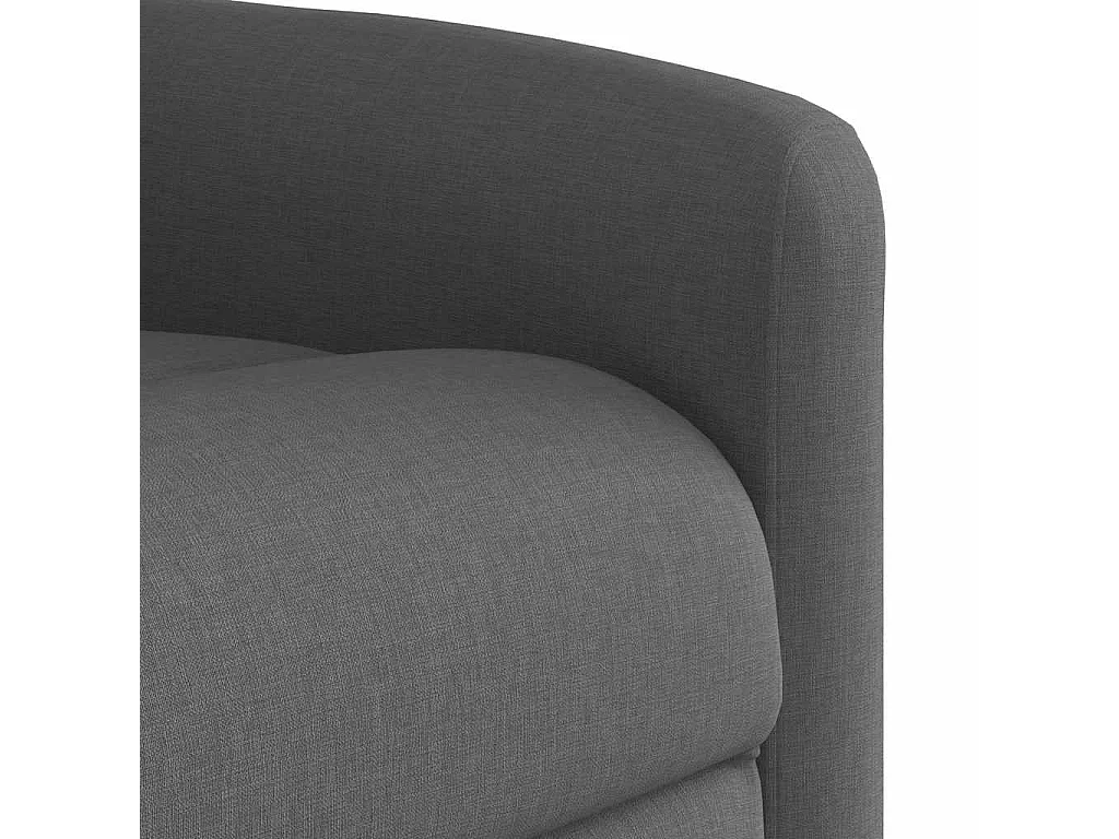 Fauteuil inclinable-Chaise de relax-Fauteuil TV Gris foncé Tissu SHL1538