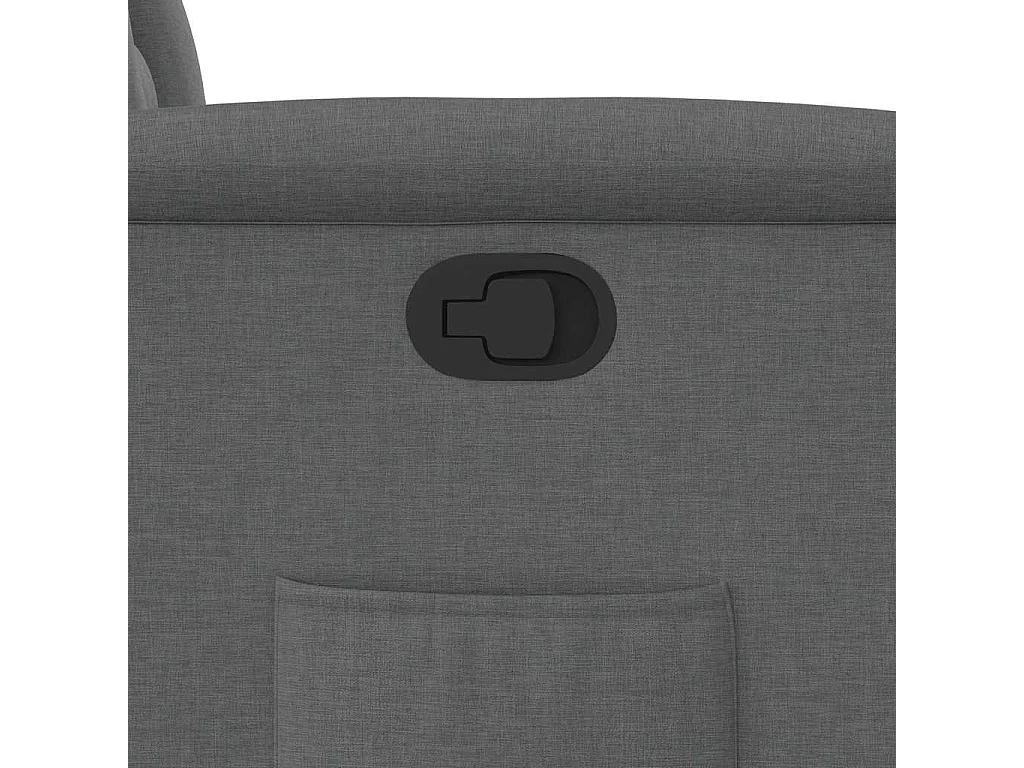 Fauteuil inclinable-Chaise de relax-Fauteuil TV Gris foncé Tissu SHL1538