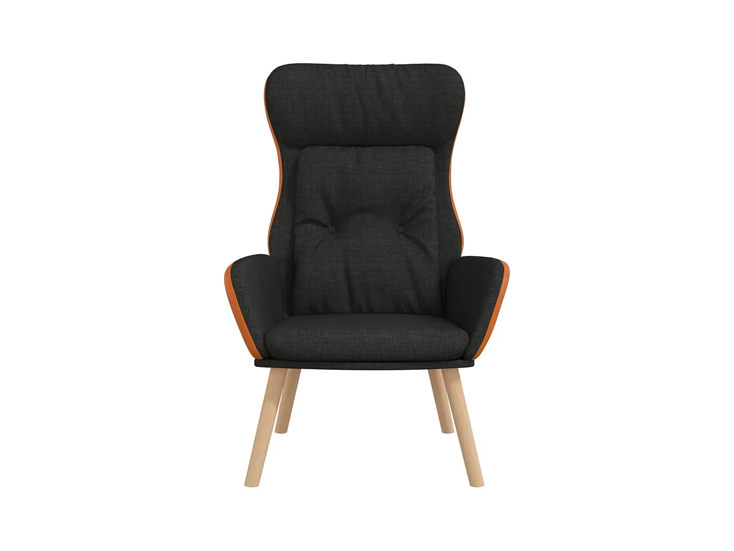 Sillón de relax | Silla de relax de tela y PVC negro SHL2575