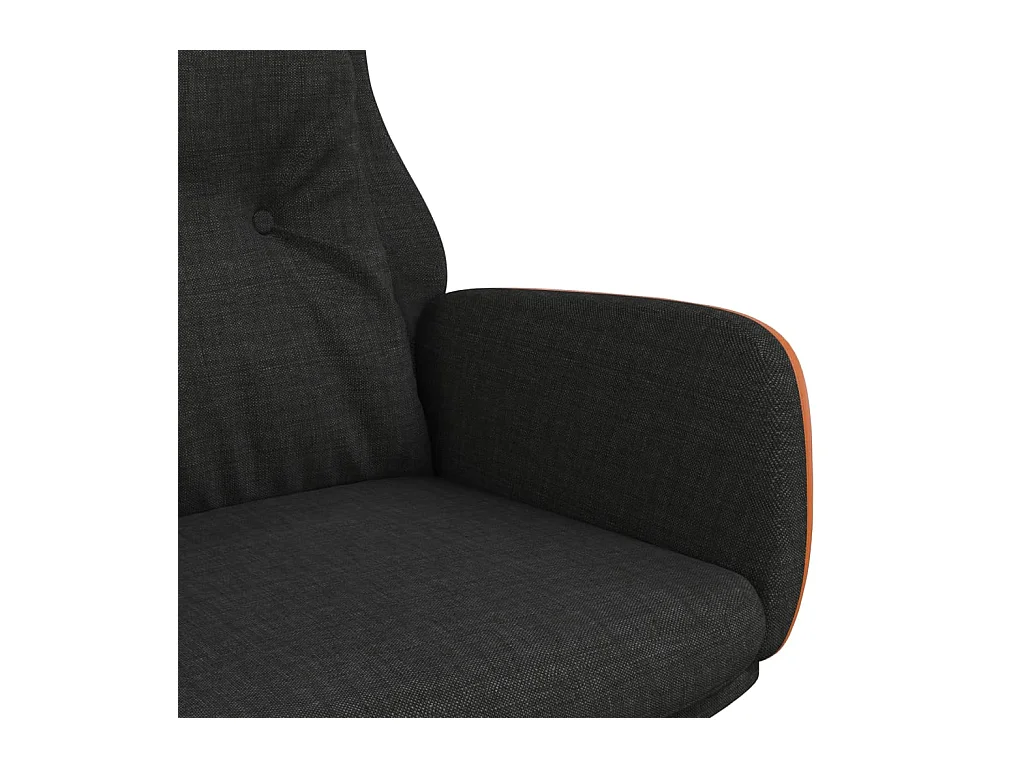 Sillón de relax | Silla de relax de tela y PVC negro SHL2575