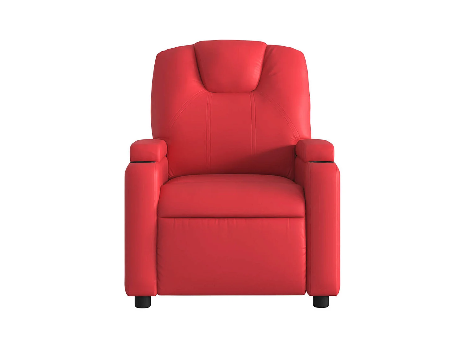 Sillón de salón | Silla | Sillón de masaje reclinable cuero sintético rojo SHL4370