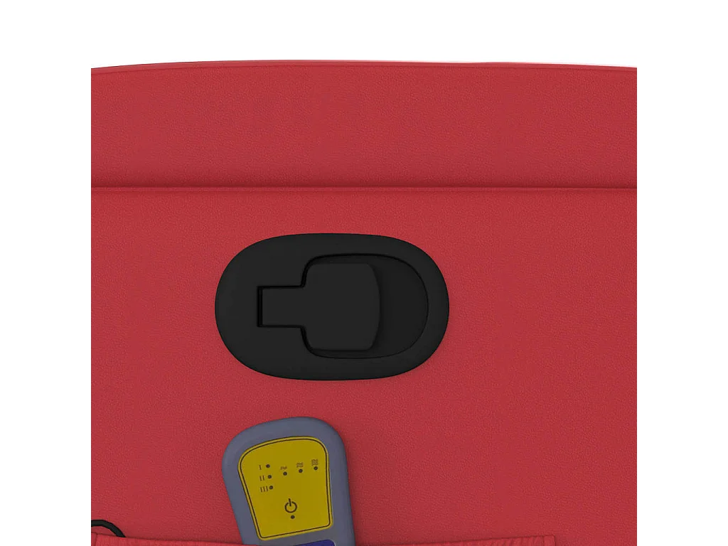 Sillón de salón | Silla | Sillón de masaje reclinable cuero sintético rojo SHL4370