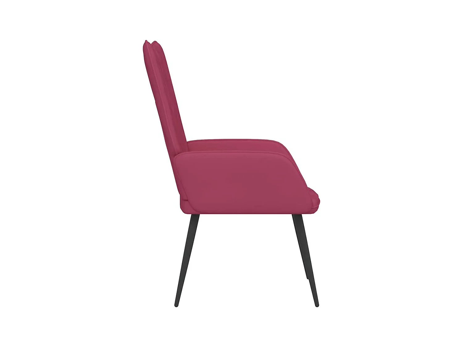 Sillón de relax | Silla de relax de terciopelo rojo vino tinto SHL7238