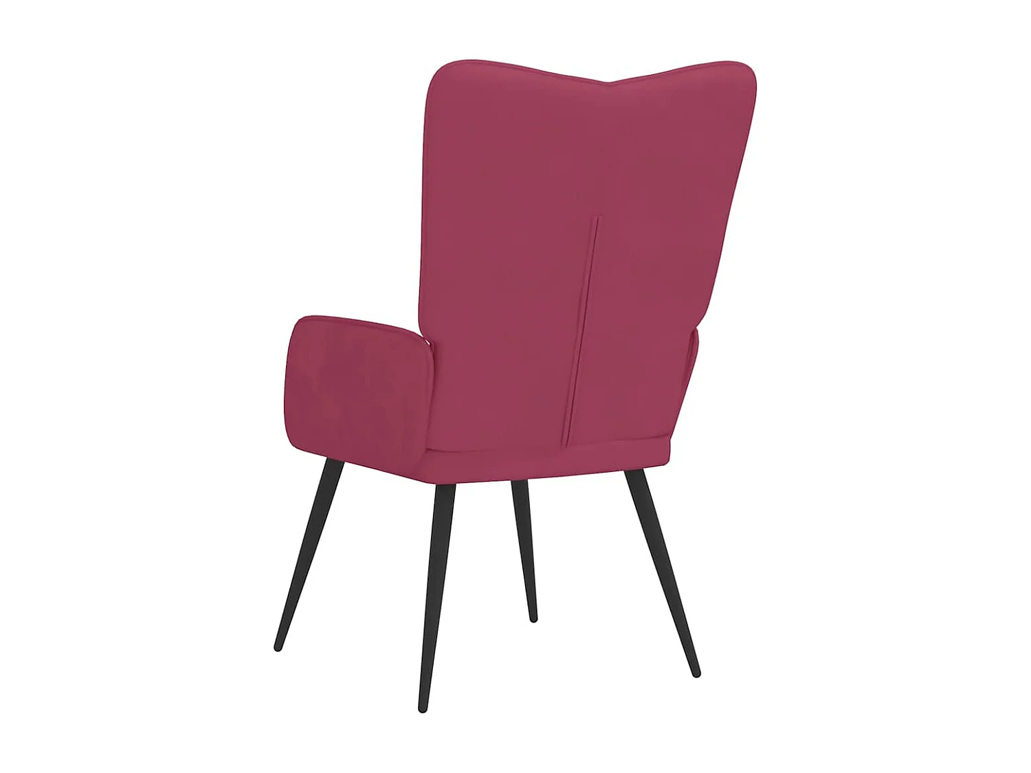 Relaxsessel | Lounge Sessel Weinrot Samt SHL43219