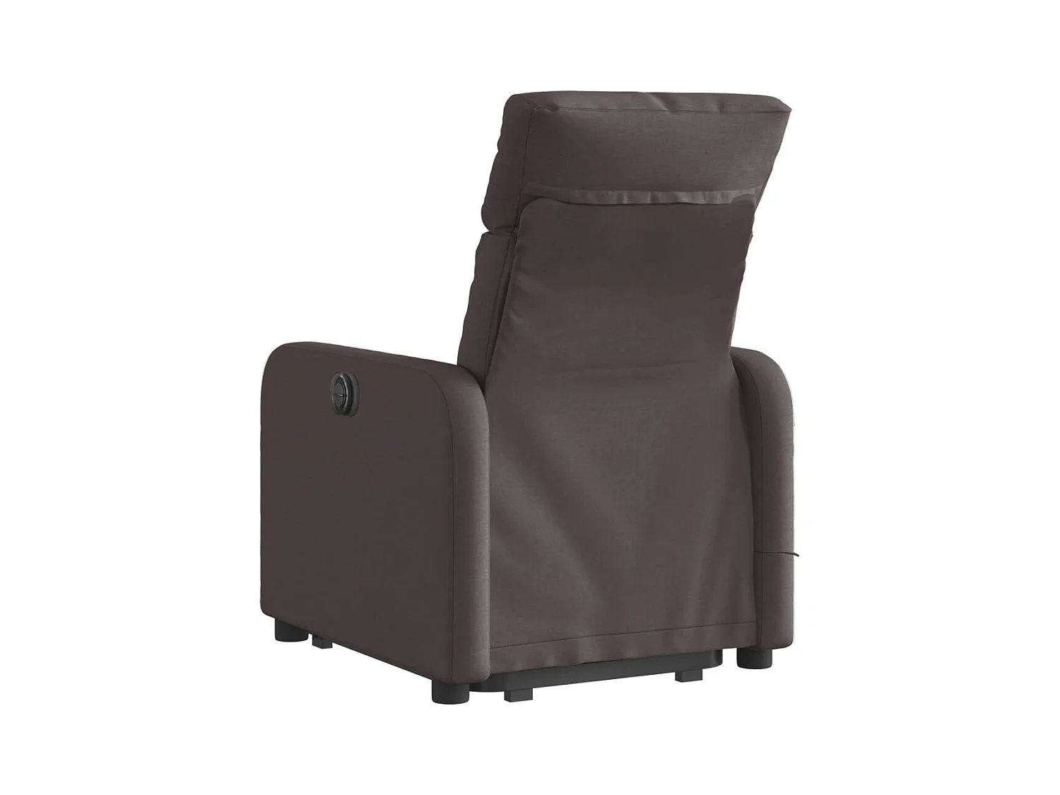 Fauteuil inclinable-Chaise de relax-Fauteuil de Massage Marron foncé Tissu SHL4128