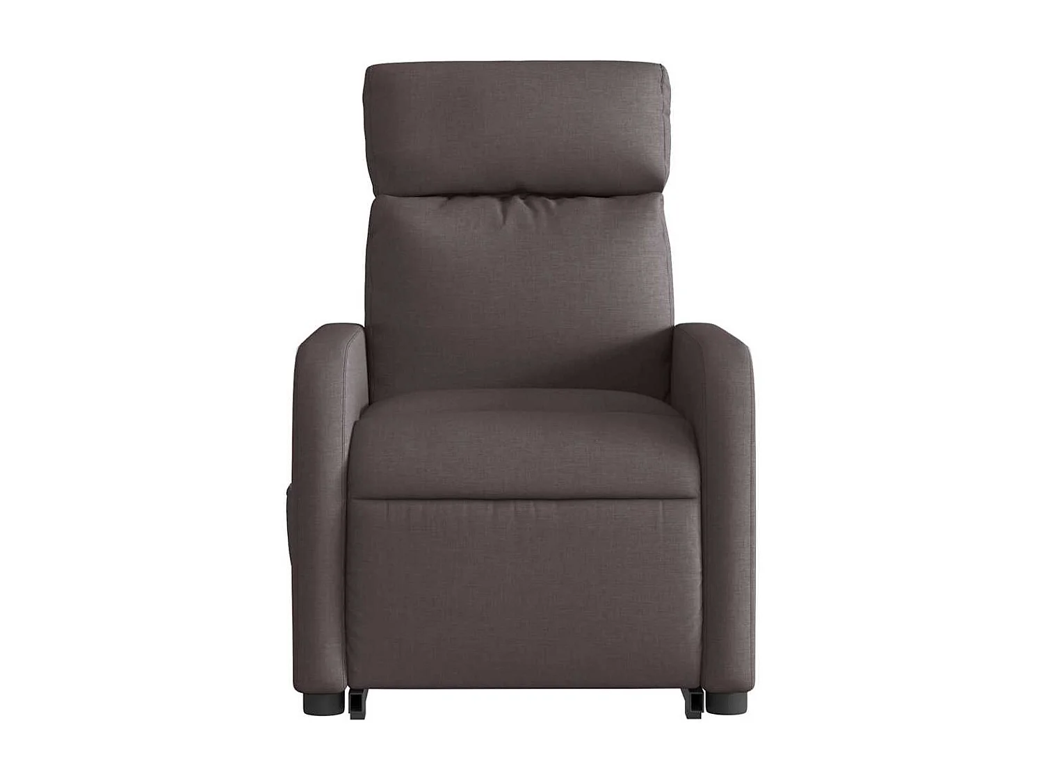 Fauteuil inclinable-Chaise de relax-Fauteuil de Massage Marron foncé Tissu SHL4128