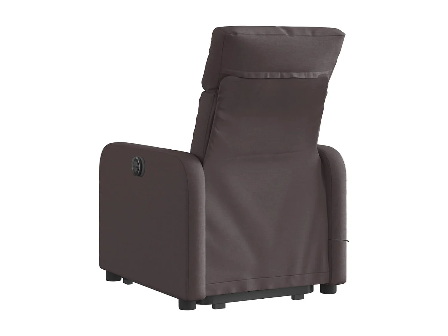 Fauteuil inclinable-Chaise de relax-Fauteuil de Massage Marron foncé Tissu SHL4128