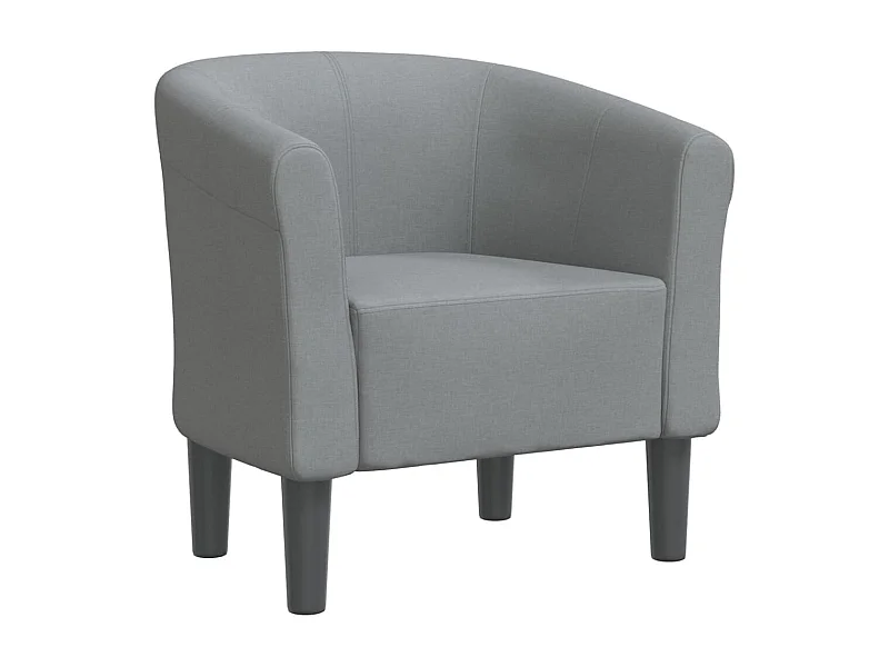 Sillón de salón | Silla de relax | Sillón de tela gris claro SHL3456