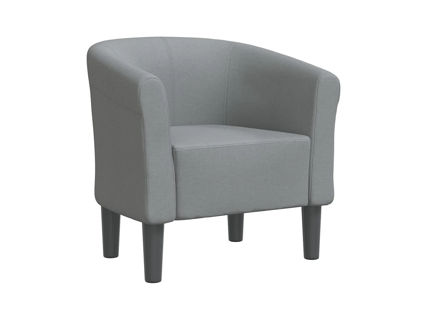 Sillón de salón | Silla de relax | Sillón de tela gris claro SHL3456
