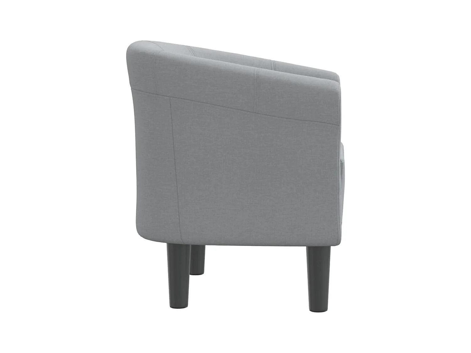 Sillón de salón | Silla de relax | Sillón de tela gris claro SHL3456
