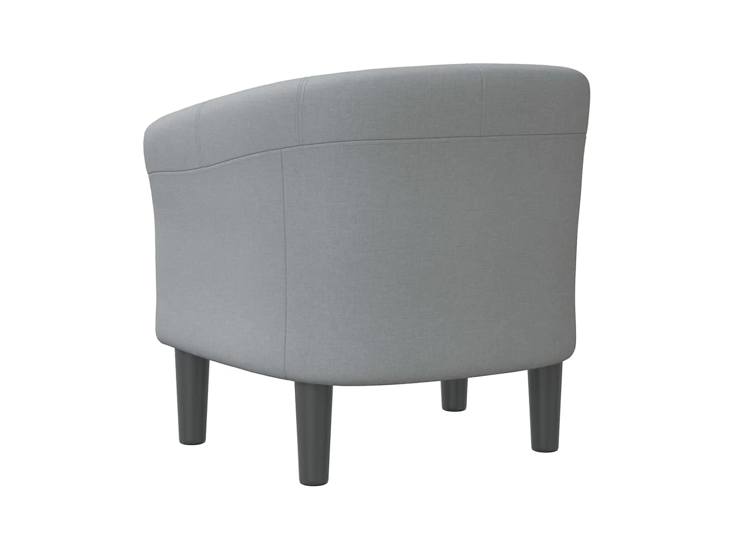 Sillón de salón | Silla de relax | Sillón de tela gris claro SHL3456