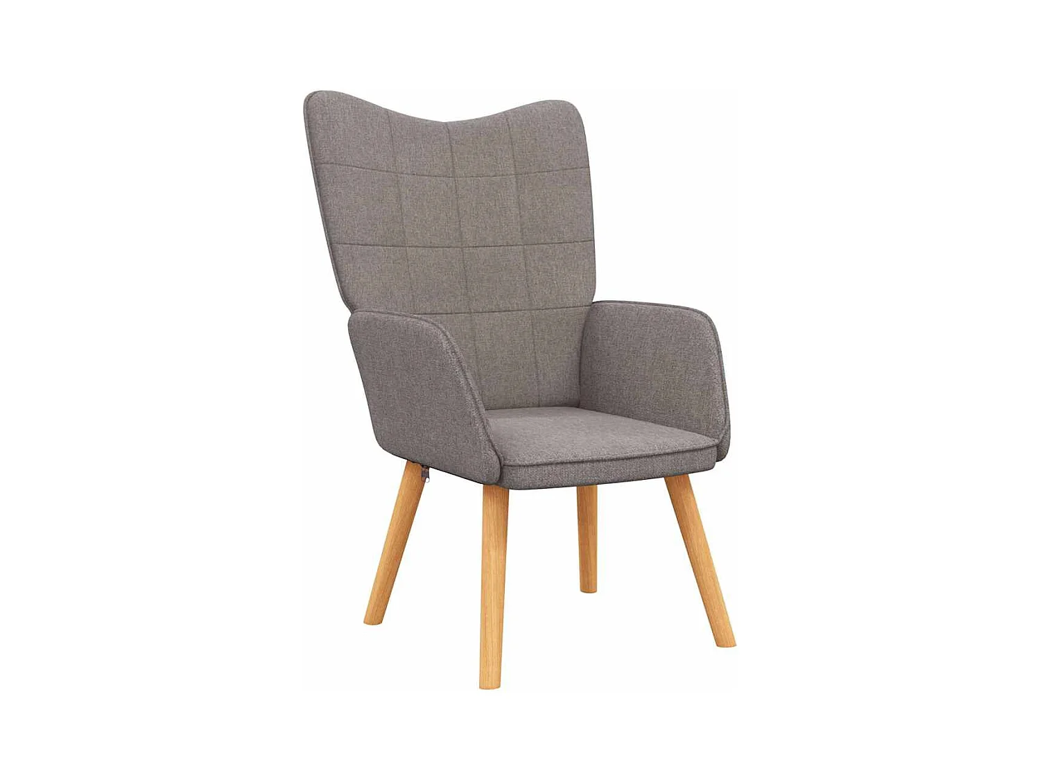 Sillón de relax | Silla de relax con reposapiés de tela gris taupé SHL3965