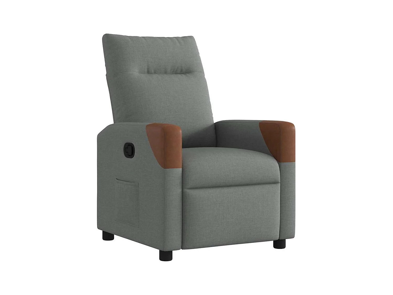 Fauteuil inclinable-Chaise de relax-Fauteuil TV Gris foncé Tissu SHL2242