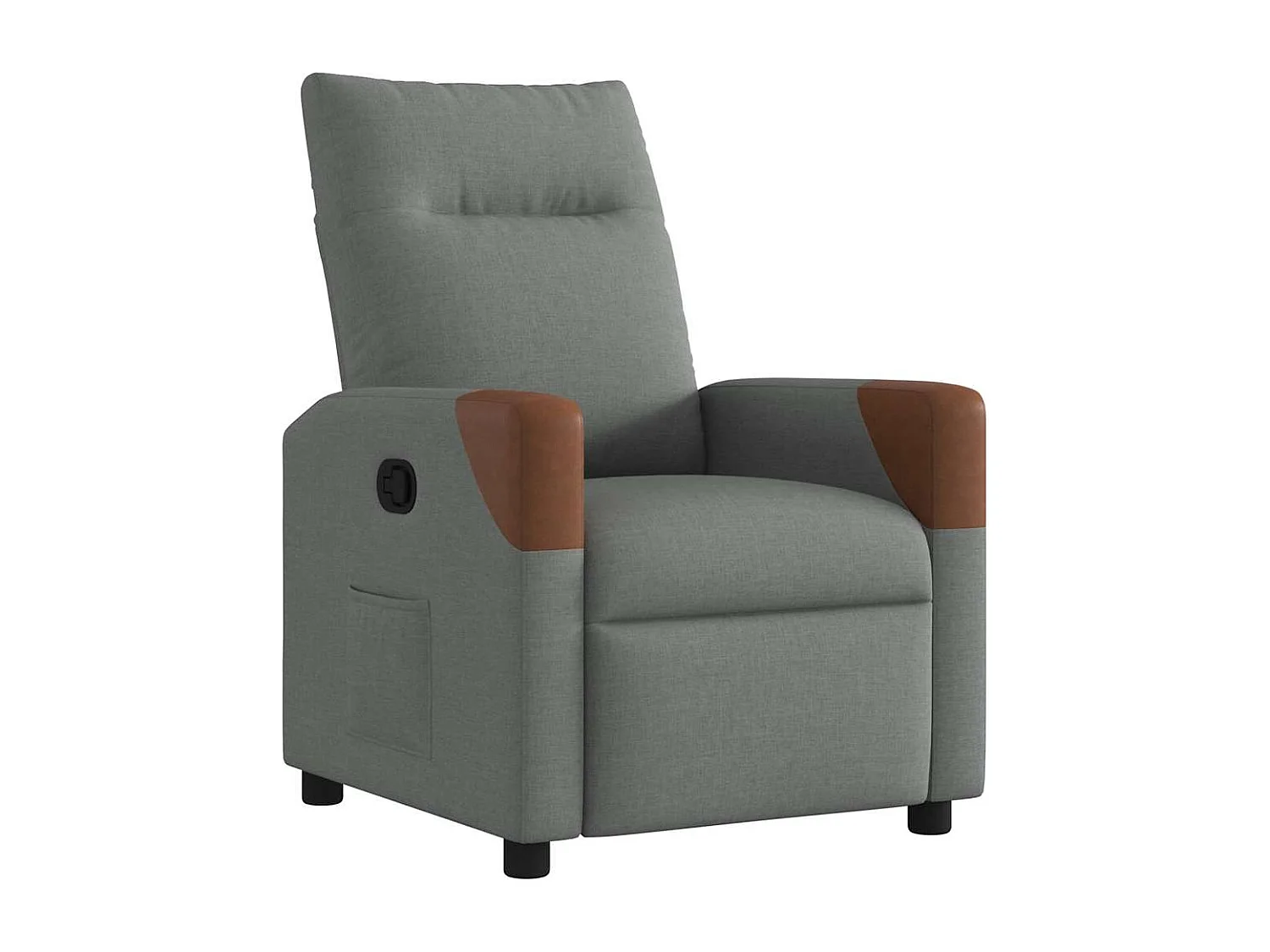 Fauteuil inclinable-Chaise de relax-Fauteuil TV Gris foncé Tissu SHL2242