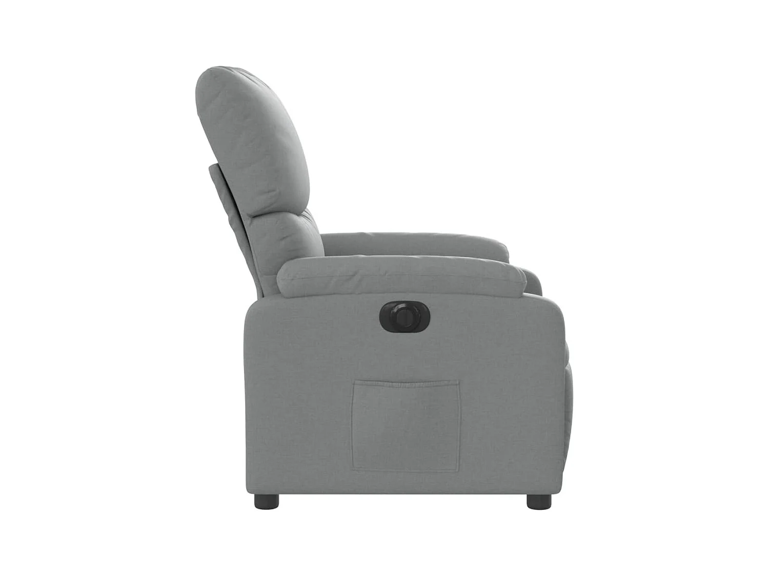 Poltrona Confortável | Poltrona reclinável elétrica tecido cinzento-claro SHL415360