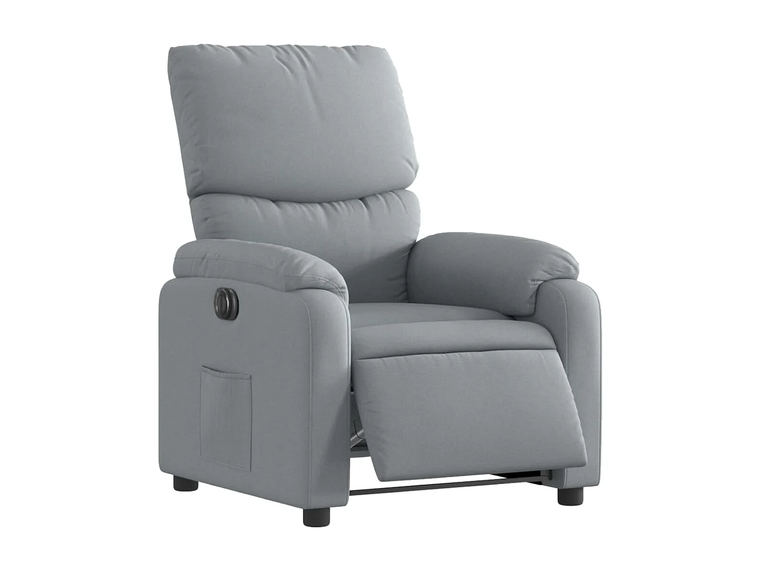 Relaxsessel Elektrisch | Lounge Sessel indoor Hellgrau Stoff SHL72562
