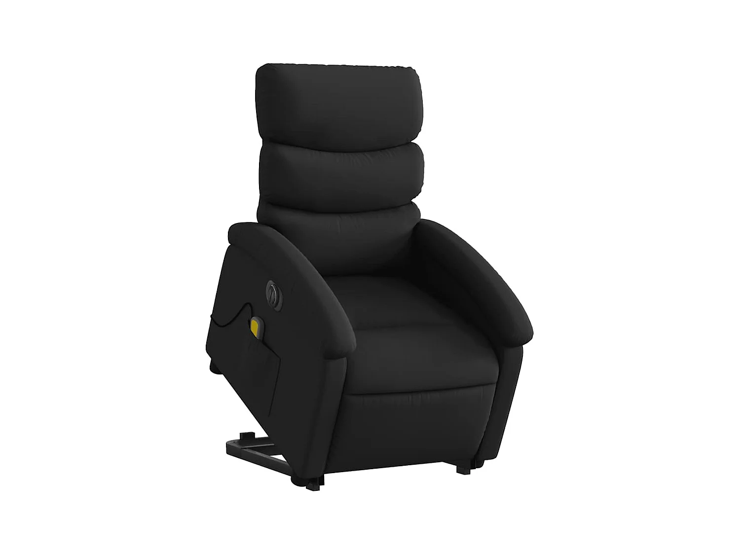Poltrona Confortável | Poltrona reclinável elevatória elétrica couro artificial preto SHL840039