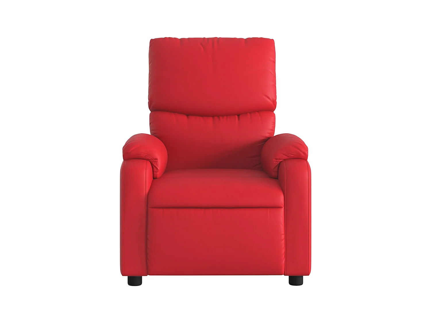 Sillón de relax | Sillón reclinable de cuero sintético rojo SHL9139