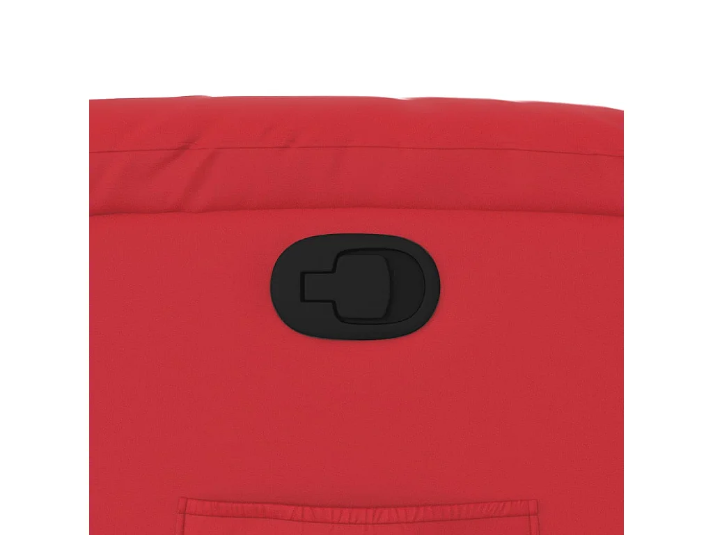 Sillón de relax | Sillón reclinable de cuero sintético rojo SHL9139