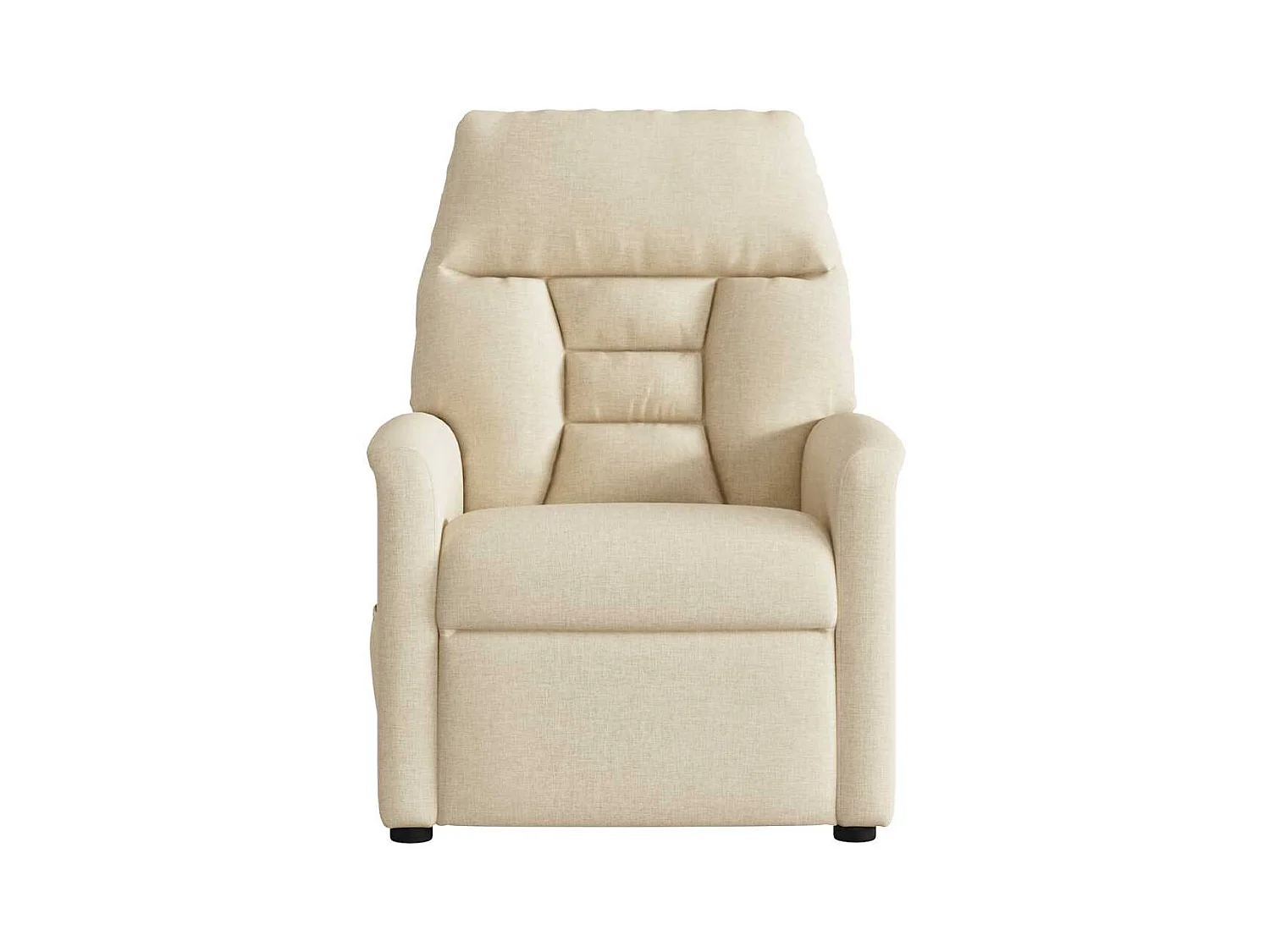 Sillón de relax | Sillón reclinable de masaje eléctrico tela color crema SHL3773