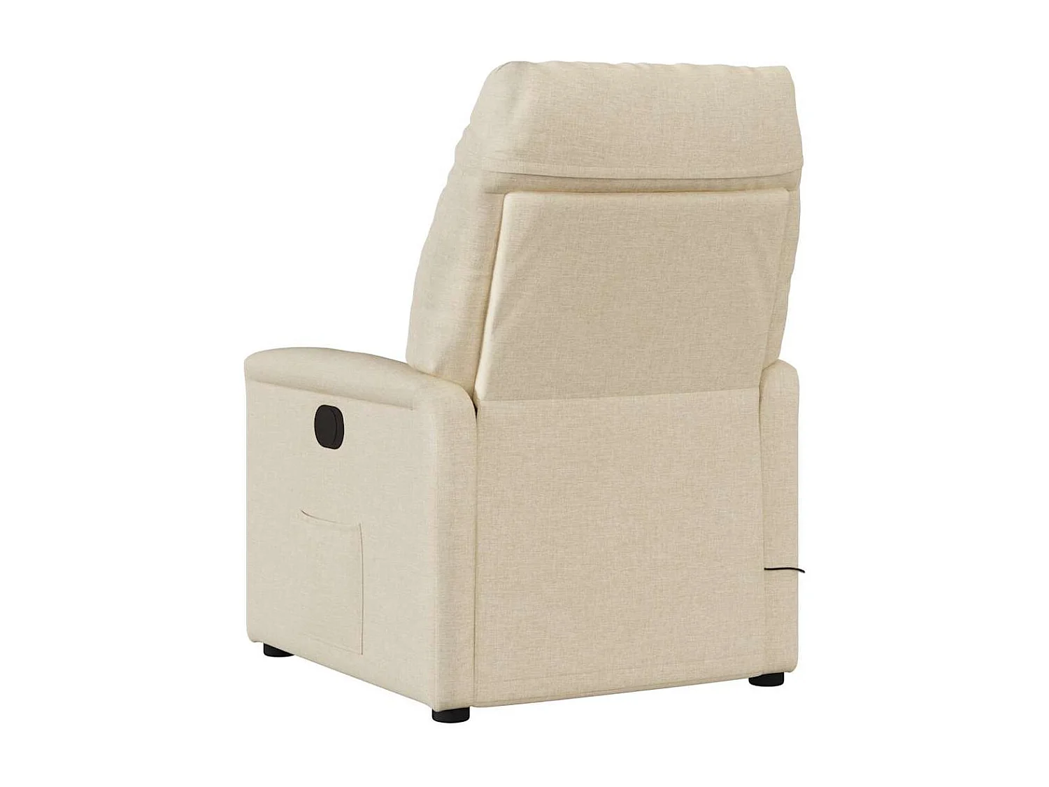 Fauteuil inclinable électrique-Chaise de relax-Fauteuil de Massage crème tissu SHL4120