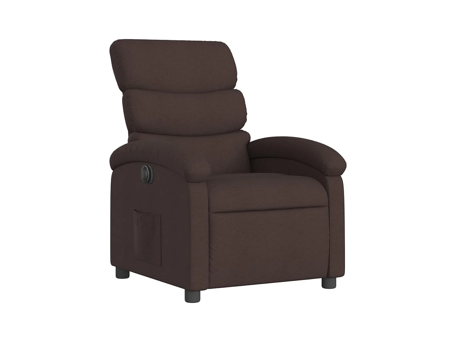 Sillón de relax | Silla | Sillón reclinable eléctrico tela marrón oscuro SHL5838