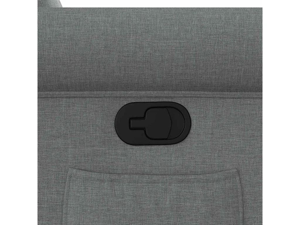Fauteuil inclinable-Chaise de relax-Fauteuil TV Gris foncé Tissu SHL5236