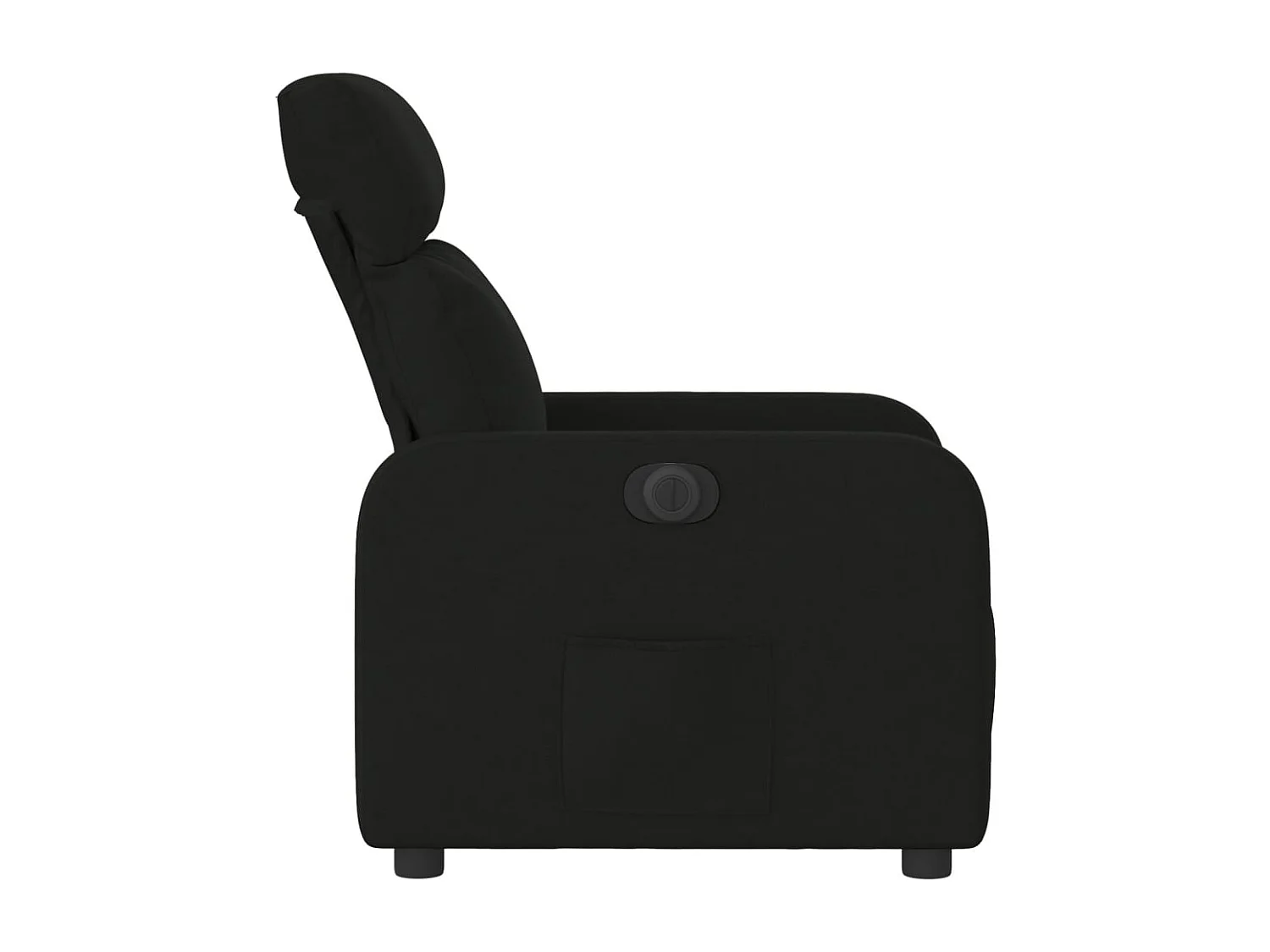 Fauteuil inclinable électrique-Chaise de relax-Fauteuil salon Noir Tissu SHL2958