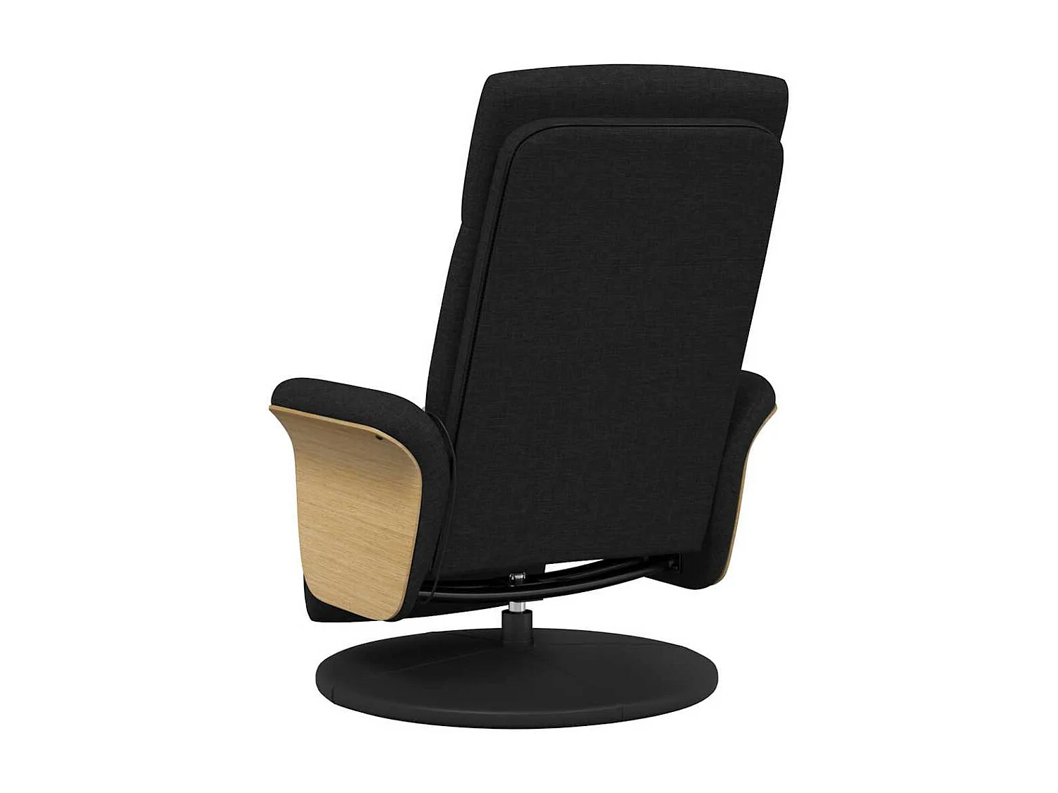 Massagesessel mit Fußteil Schwarz Stoff SHL85541