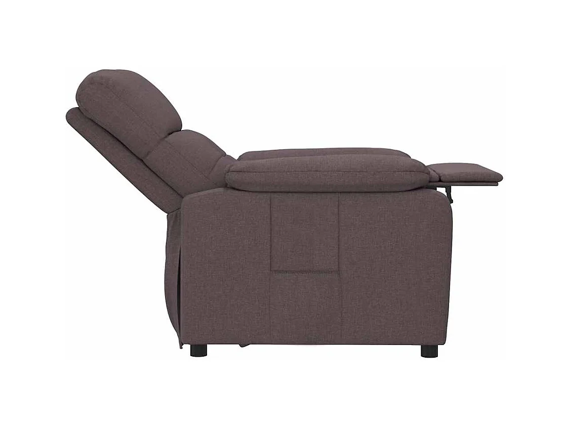 Poltrona Reclinável | Poltrona Confortável Relax tecido castanho-escuro SHL232205