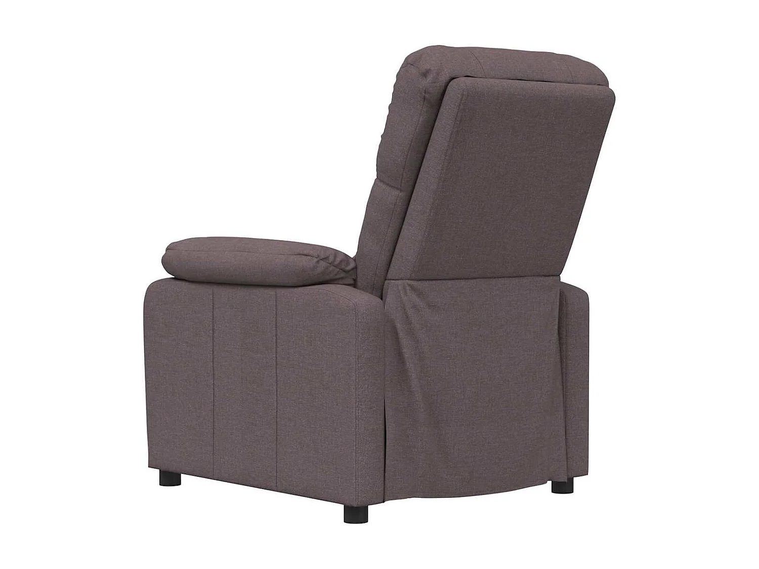 Fauteuil salon-Chaise relax-Fauteuil inclinable Marron foncé Tissu SHL2544