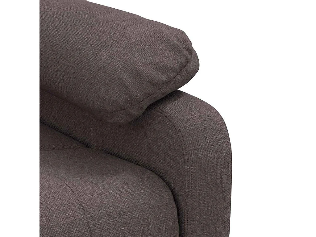 Fauteuil salon-Chaise relax-Fauteuil inclinable Marron foncé Tissu SHL2544