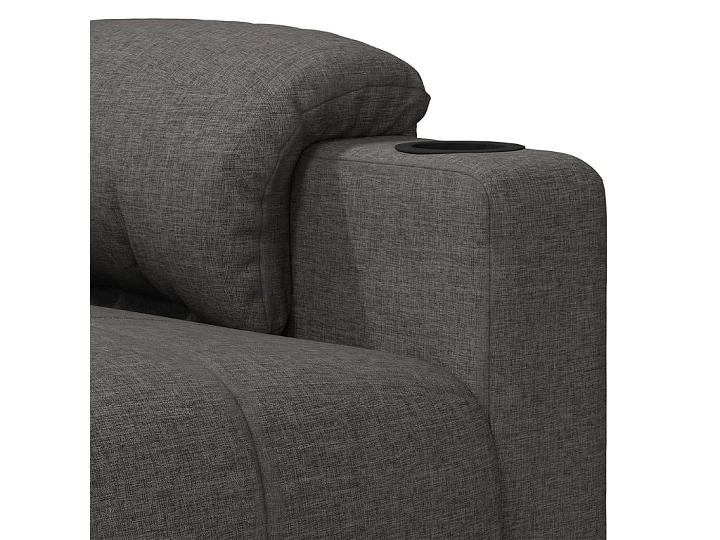 Sillón de relax | Silla | Sillón reclinable de tela gris oscuro SHL8447