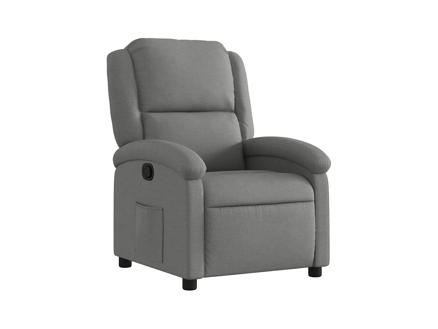 Stoel | Relaxfauteuil | Relaxstoel donkergrijze stof