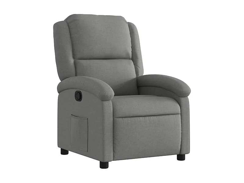 Fauteuil inclinable-Chaise de relax-Fauteuil salon gris foncé tissu SHL4607