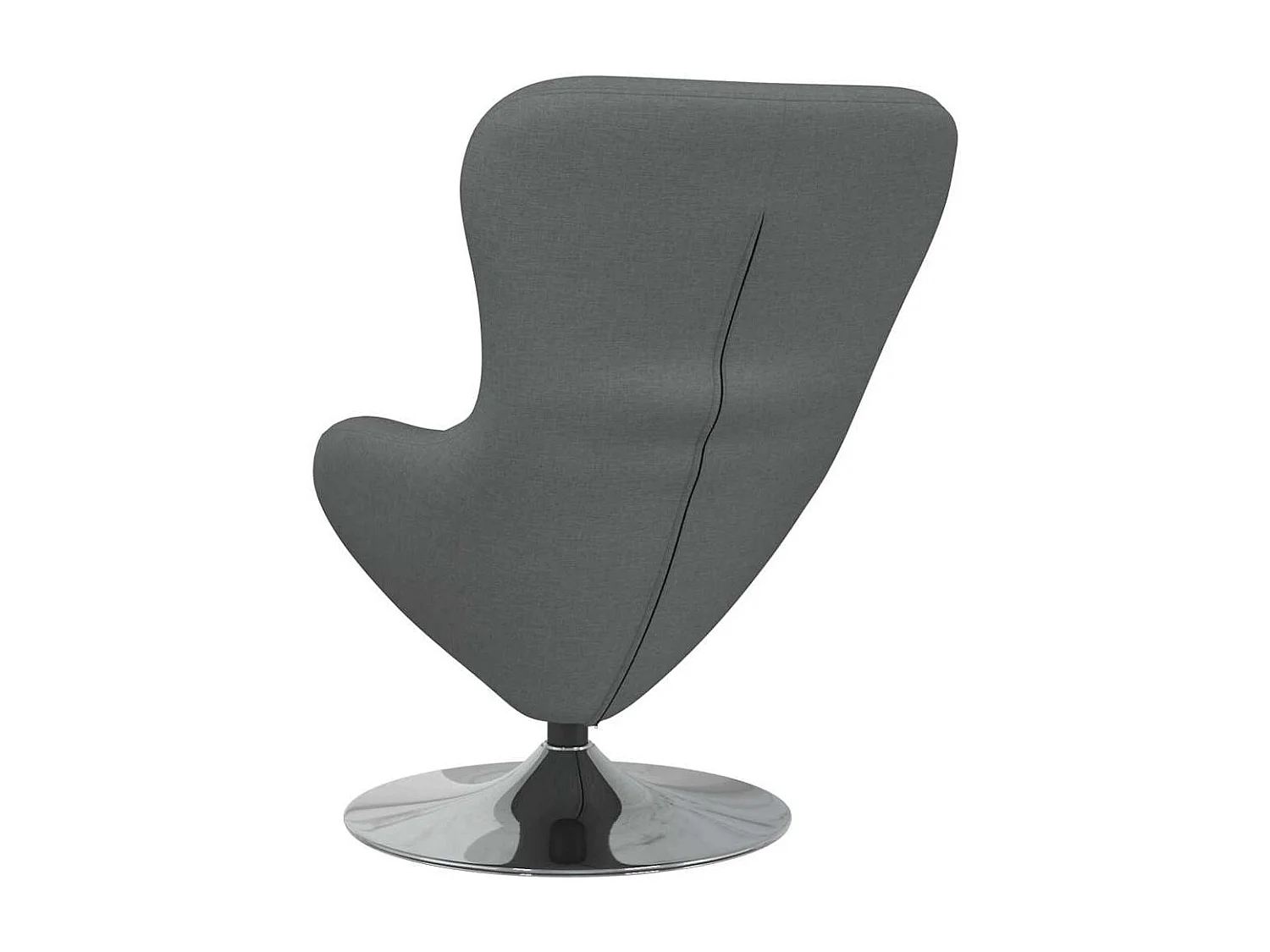 Eiersessel | Relaxsessel indoor Dunkelgrau 63x73x90 cm Stoff SHL7506