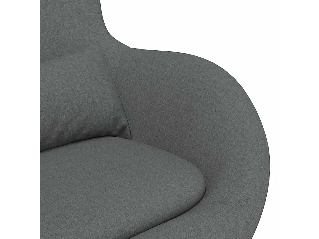 Eiersessel | Relaxsessel indoor Dunkelgrau 63x73x90 cm Stoff SHL7506