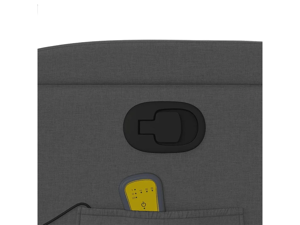 Fauteuil inclinable-Chaise de relax-Fauteuil de Massage gris foncé tissu SHL2377