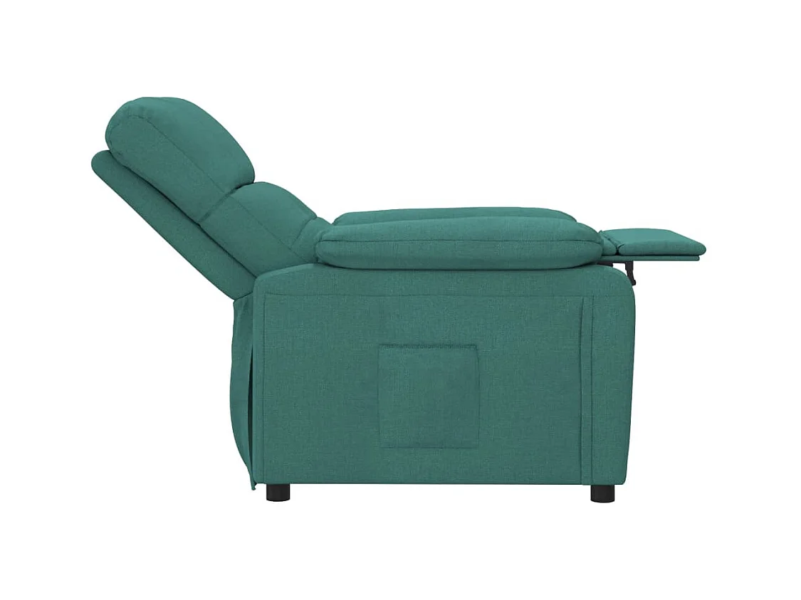 Sillón de relax | Silla | Sillón reclinable de tela verde oscuro SHL8380