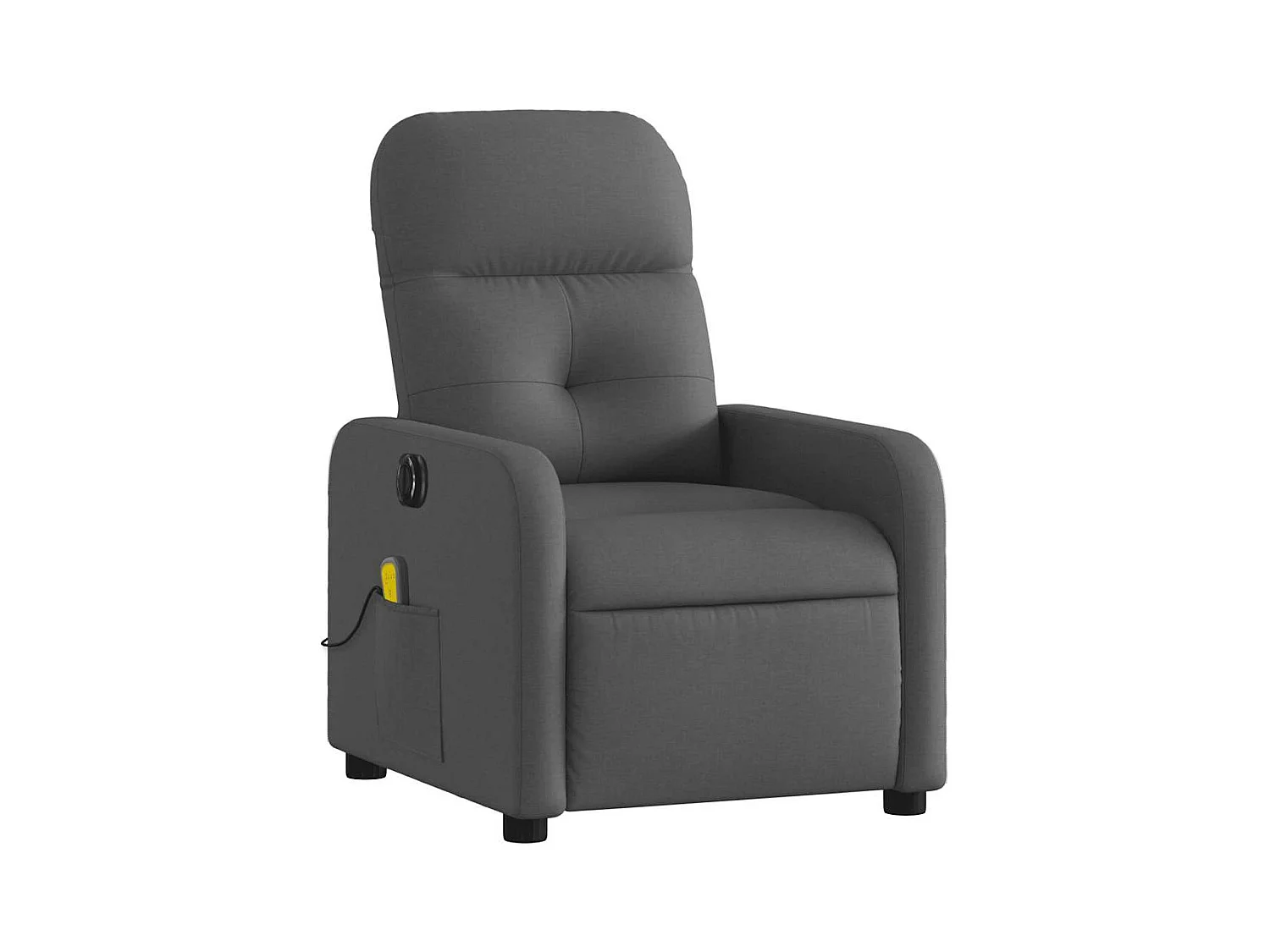Sillón de relax | Sillón reclinable de masaje eléctrico tela gris oscuro SHL9869