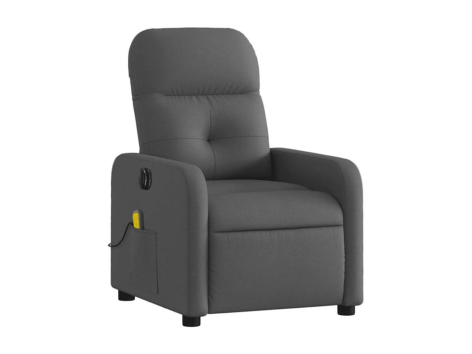 Fauteuil inclinable électrique-Chaise de relax-Fauteuil de Massage gris foncé tissu SHL2752
