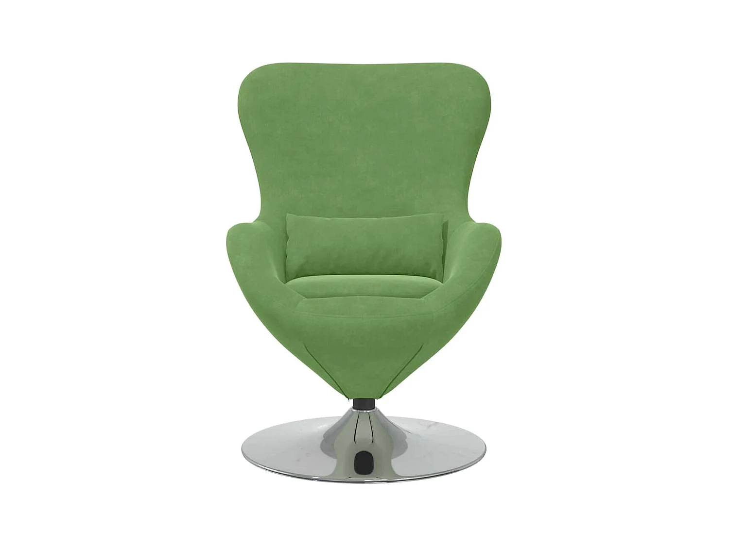Sillón de relax | Sillón huevo Verde claro 63x73x90 cm Terciopelo SHL2767