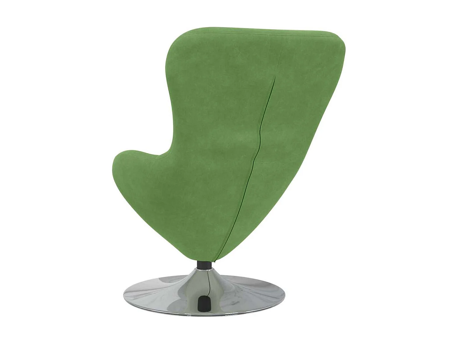 Eiersessel | Relaxsessel indoor Hellgrün 63x73x90 cm Samt SHL96334