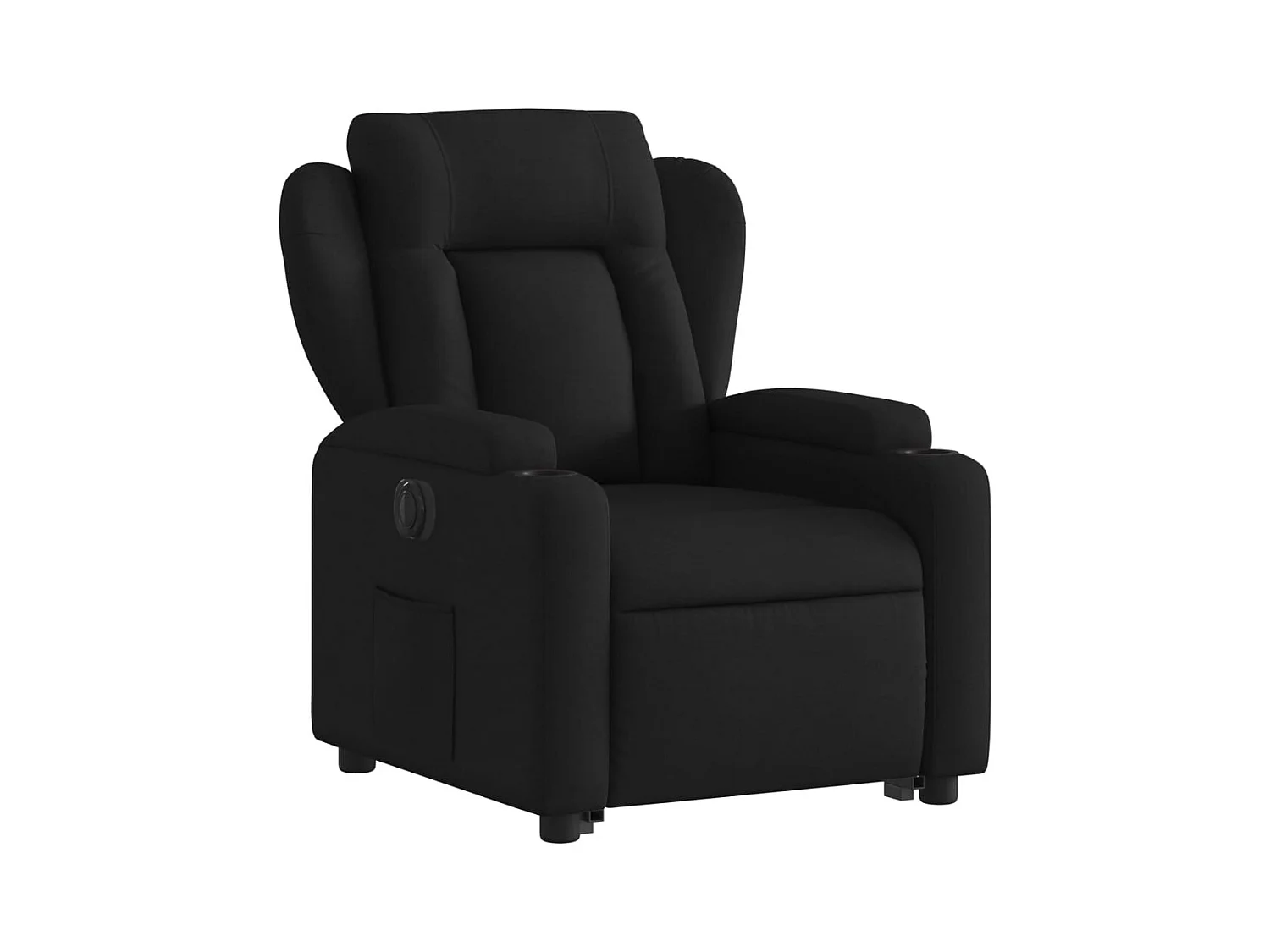 Silla de relax | Sillón eléctrico reclinable elevable de tela negro SHL7175