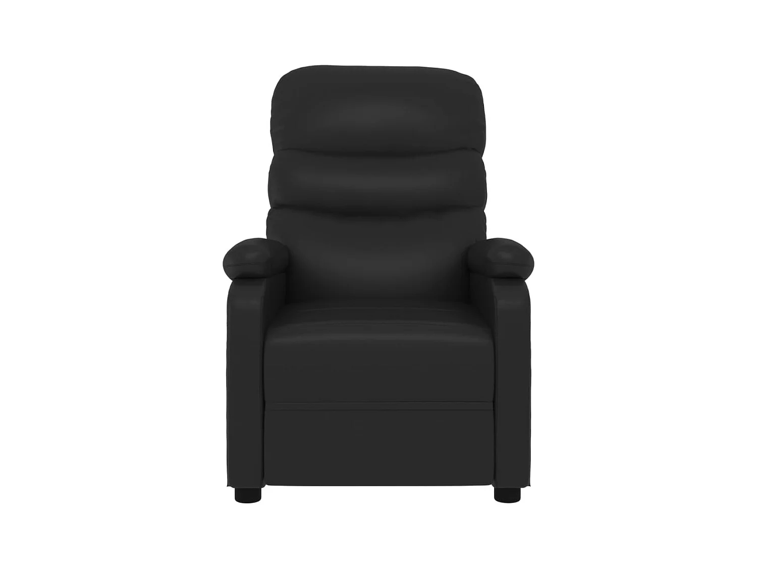 Poltrona Confortável | Poltrona reclinável elétrica couro artificial preto SHL384599