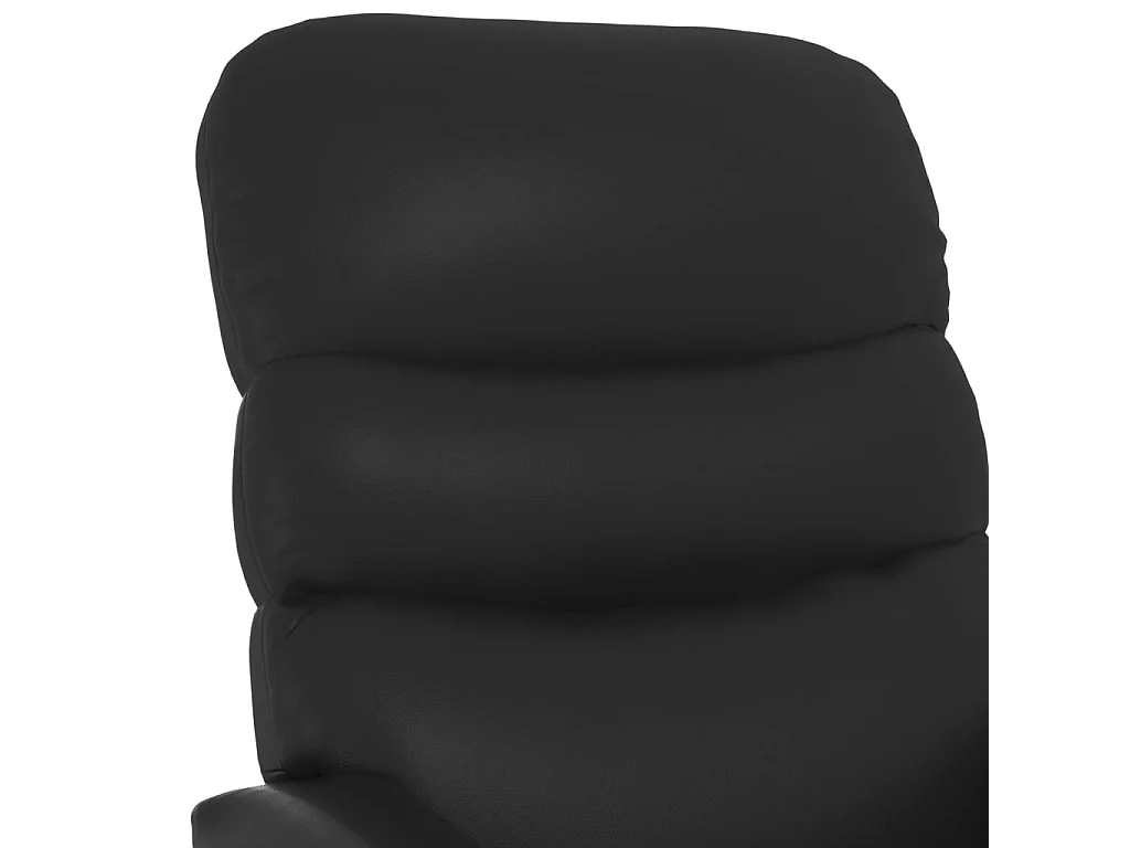 Relaxsessel Elektrisch | Lounge Sessel indoor Schwarz Kunstleder SHL38199