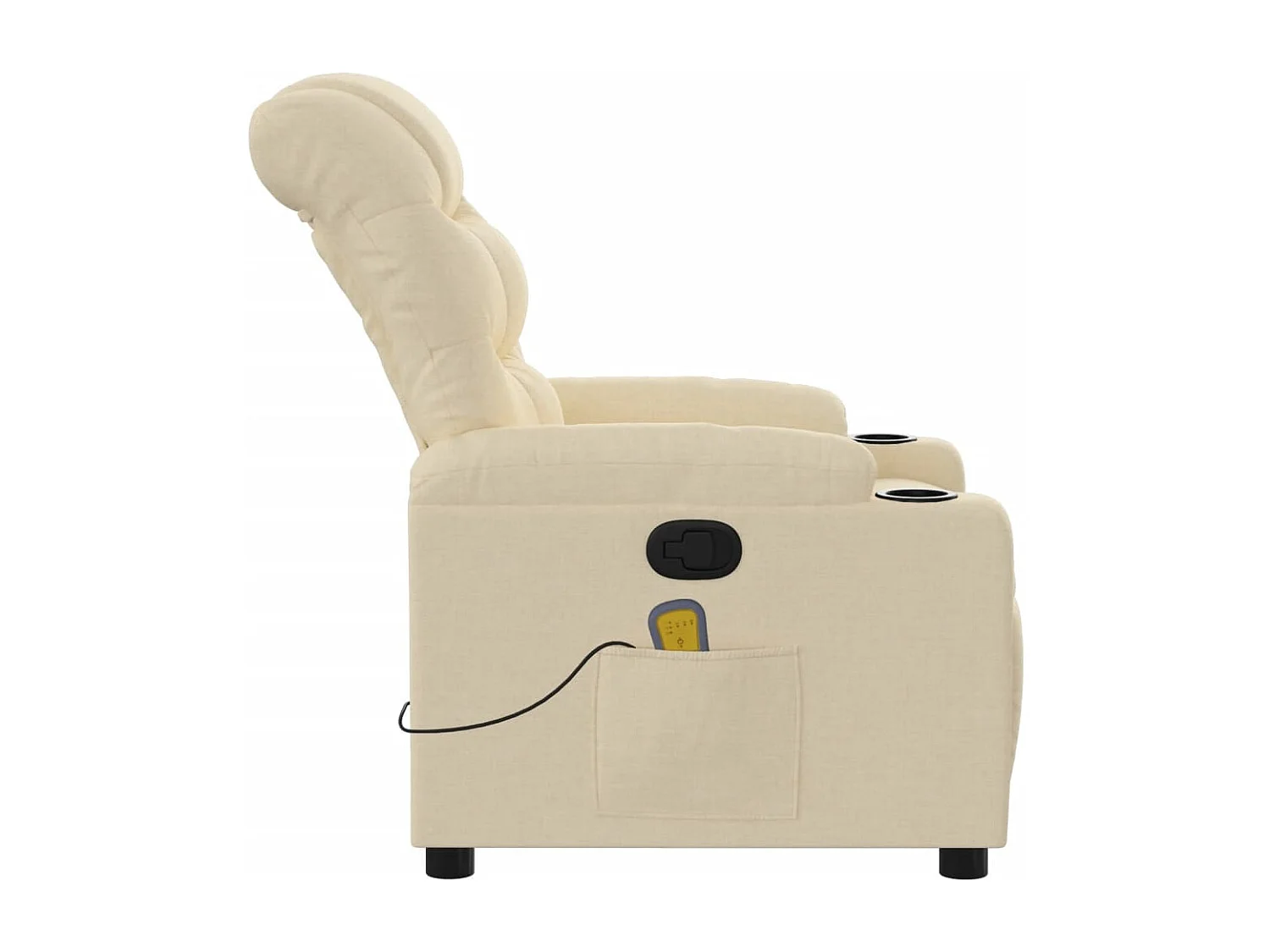 Sillón de salón | Silla | Sillón de masaje reclinable de tela crema SHL3498