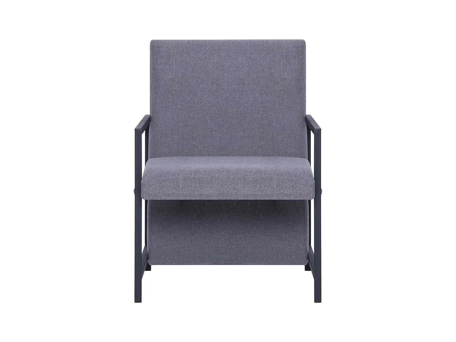 Sillón de salón | Silla de relax | Sillón de tela gris claro SHL7358