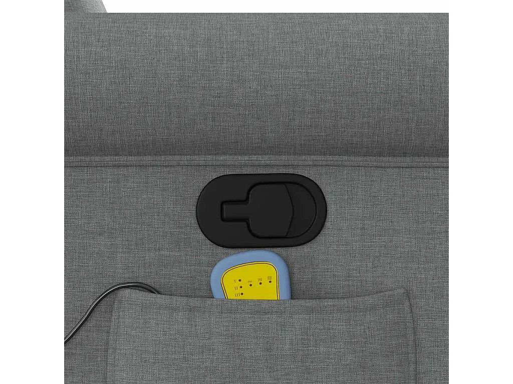 Sillón de relax | Sillón reclinable de masaje de tela gris oscuro SHL9390